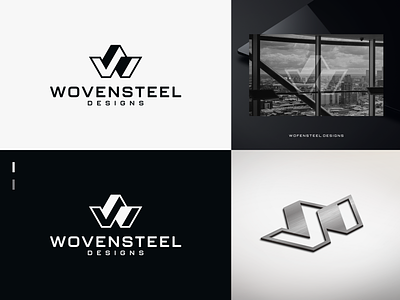 Wovensteel Designs branding design graphic design logo logo design metal vector visual design