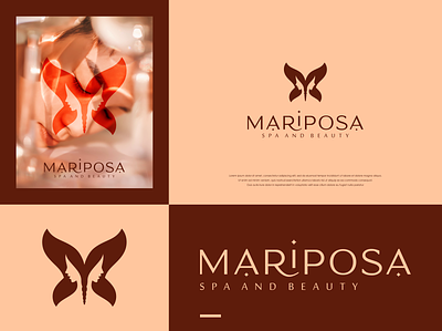 Mariposa Spa and Beauty beauty branding care design health logo logo design spa vector visual design