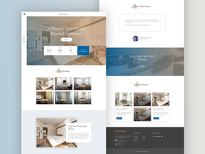 Air-booking Landing Page air booking creative design full project hotel booking landing design landing page ui ux web design
