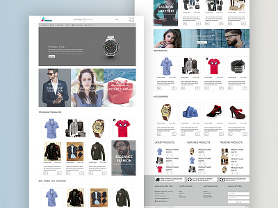 E-Commerce Landing Page clean creative design landing design ui ux web design