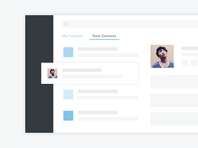 Simple interface for an email header api app email header mock up simple teams ui