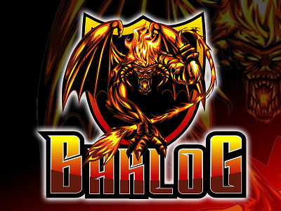 Barlog barlog design esportlogo esports gamer logo gamers gaminglogo illustration logo thelordoftherings vector
