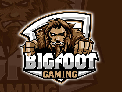 Bigfoot logo esportlogo esports gamer logo gaminglogo illustration logodesign logomascot mascot logo mascotdesign sasquatch sasquatchlogo vector