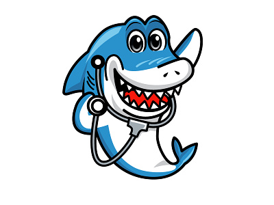 Drshark design esportlogo gamers illustration logo logomascot mascot logo mascotdesign shark sharklogo stethoscope vector