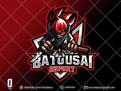 Batousai Esport batousai design esportlogo esports gaminglogo illustration japan katana logo a day logodesign logomascot logoplace logosquad logoteam mascot logo mascotdesign ninja samurai streamer streamerslogo