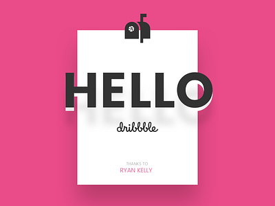 Hello Dribbble branding design interaction design ui ux visual design