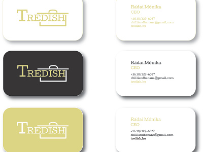 TreDISH business cards