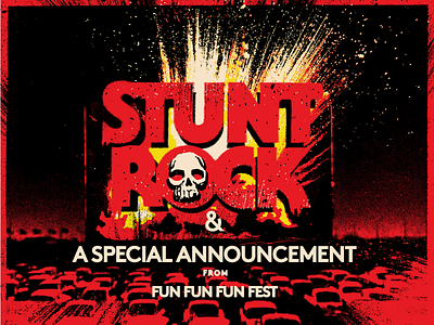 FFF9 Stunt Rock Poster austin drive in fff9 fun fun fun fest poster texas