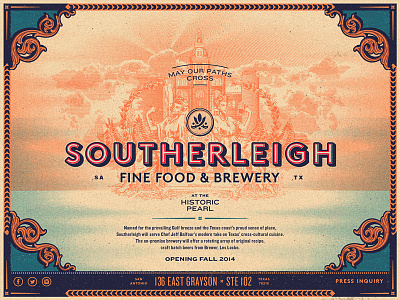 Southerleigh | Temp Web brewery restaurant san antonio texas typography web
