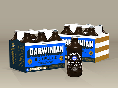 Darwinian IPA | Southerleigh Brewing Company beer packaging san antonio texas