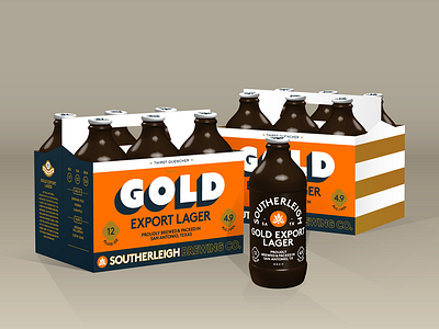 Gold Export Lager | Southerleigh Brewing Company beer packaging san antonio texas