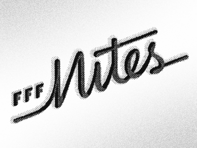 Fun Fun Fun Fest Nites script typography wordmark