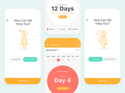 Pregnancy - Mobile App Design