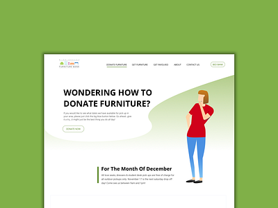 Mississauga Furniture Bank Redesign 2 illustraiton ux visual design web deisgn