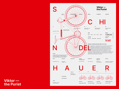 Viktor bike graphic design illustration poster swiss swissdesign wannabelike