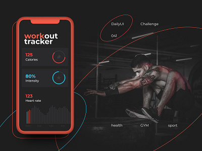 041 app concept dailyui design fitness gym sport tracker tracker app ui workout