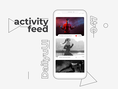 047 047 activity book activity feed blackandwhite dailyui graphic line art sport