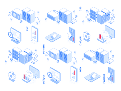 059 1 059 3d background pattern computer dailyui icon it line