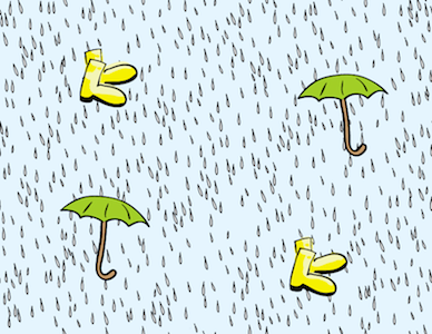 Rain Wall boots rain umbrella