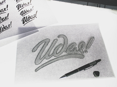 Idea sketch fuentoovehuna hand drawn letter logo sketch