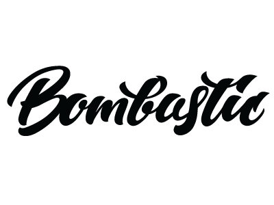 Bombastic brand fuentoovehuna letter lettering logo logotype type