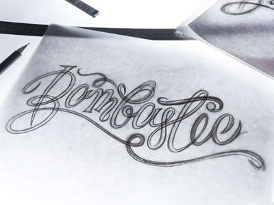 Sketch Bombastic II letter lettering logo sketch type