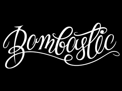 Bombastic brand fuentoovehuna letter lettering logo type