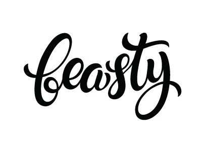 Beasty letter lettering type