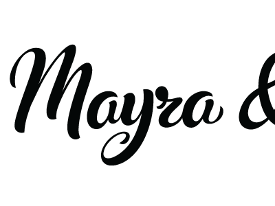 Mayra & Mona fragment lettering type