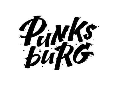 Punksburg colapen fuentoovehuna letter lettering logo punk type