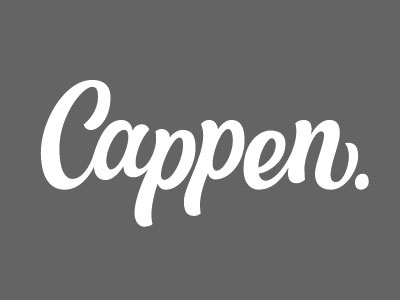 Cappen brand fuentoovehuna lettering logo type