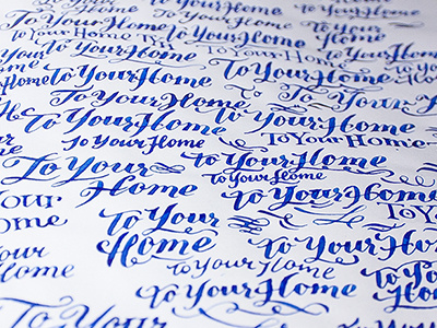 To Your Home sketch branding calligraphy fun ink lettering sketch sketchbook type typeface typography