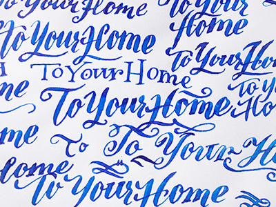 To Your Home Sketch 2 lettering logo sketch type