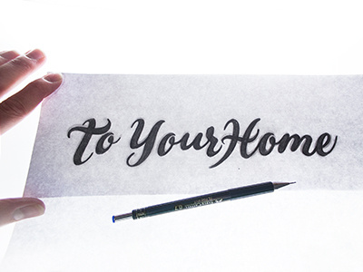 To Your Home Sketch 3 branding fuentoovehuna lettering logo sketch type typeface typography