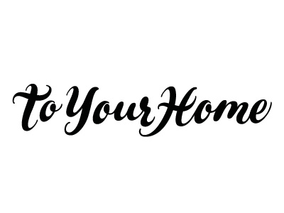 To Your Home brand branding fuentoovehuna lettering logo type typeface typography