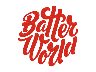 Batter World brand fuentoovehuna lettering lettering for packaging logo logotype type