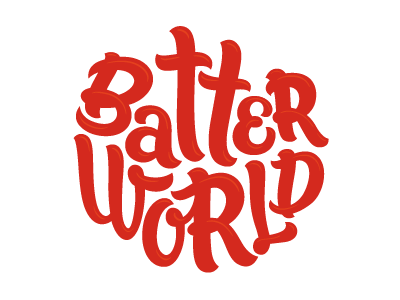 Batter World brand fuentoovehuna lettering lettering for packaging logo logotype type