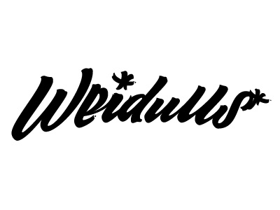 Weidulls black black white brand fuentoovehuna lettering logo logotype