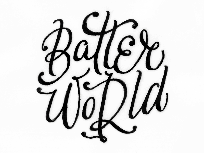 Batter World sketch fuentoovehuna lettering logo logotype type work in progress