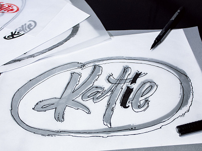 Katie | Sketch brand fuentoovehuna lettering logo logotype sketch type work in progress