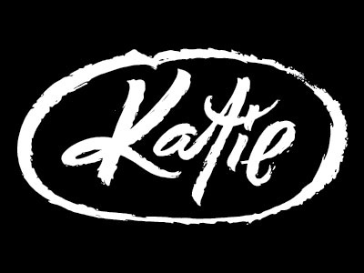 Katie brand fuentoovehuna lettering logo logotype script type