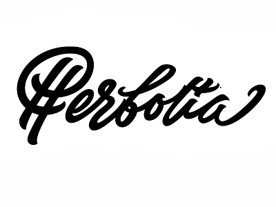 Herbolia / Logo 1 brush fuentoovehuna lettering logo script type work in progress