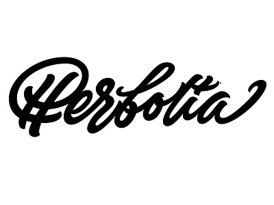 Herbolia / Logo brand lettering logo script type typography written