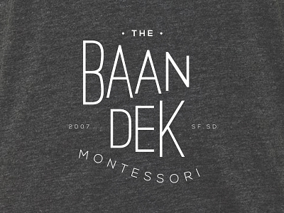 Baan Dek Montessori T-shirt montessori t shirt typography