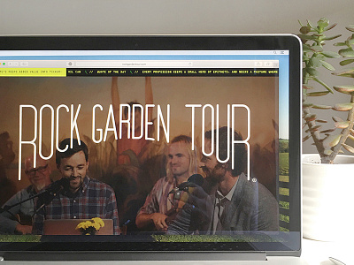 Radio Show Website design gardening homepage responsive rock roll website