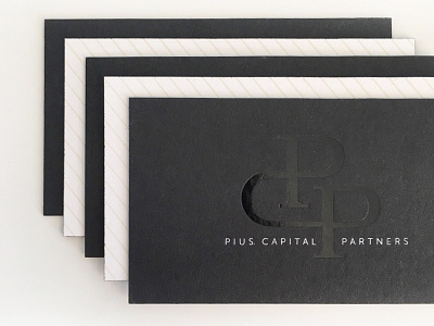Letterpress Business Cards bcards black duplex foil stamp gold letterpress logo typography