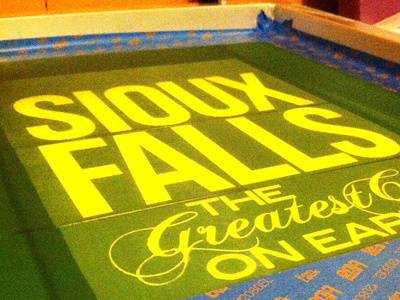 Sioux Falls Screenprint poster screenprint