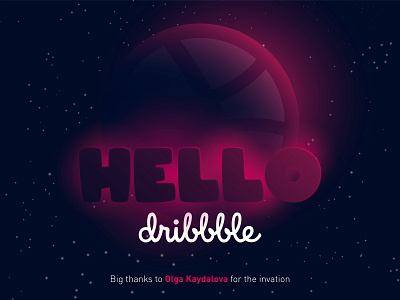 Hello Dribbble