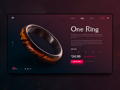 One Ring branding design icon illustration illustrator minimal ui ux vector web website