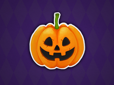 Pumpkin - Halloween stickers collection autumn halloween horror octuber pumpkin smile spooky